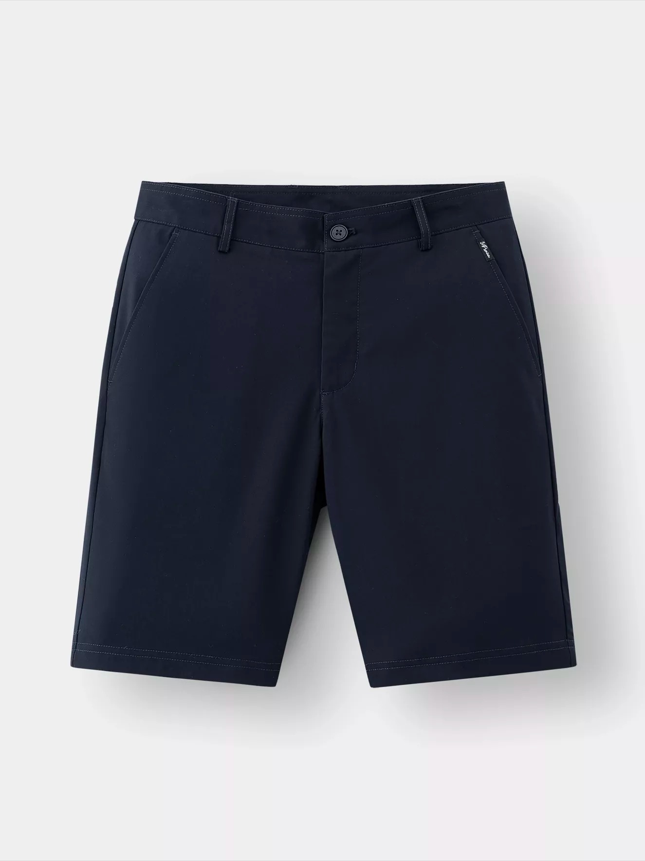 Men's Regular-Fit Plain Khaki Shorts